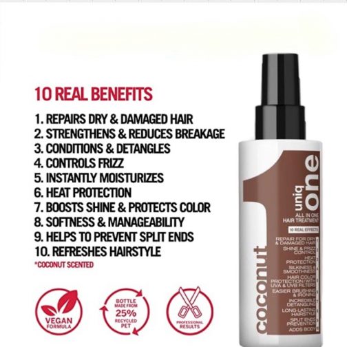 Revlon Uniq one coconut Μάσκα σε σπραυ ρεβλον καρύδα